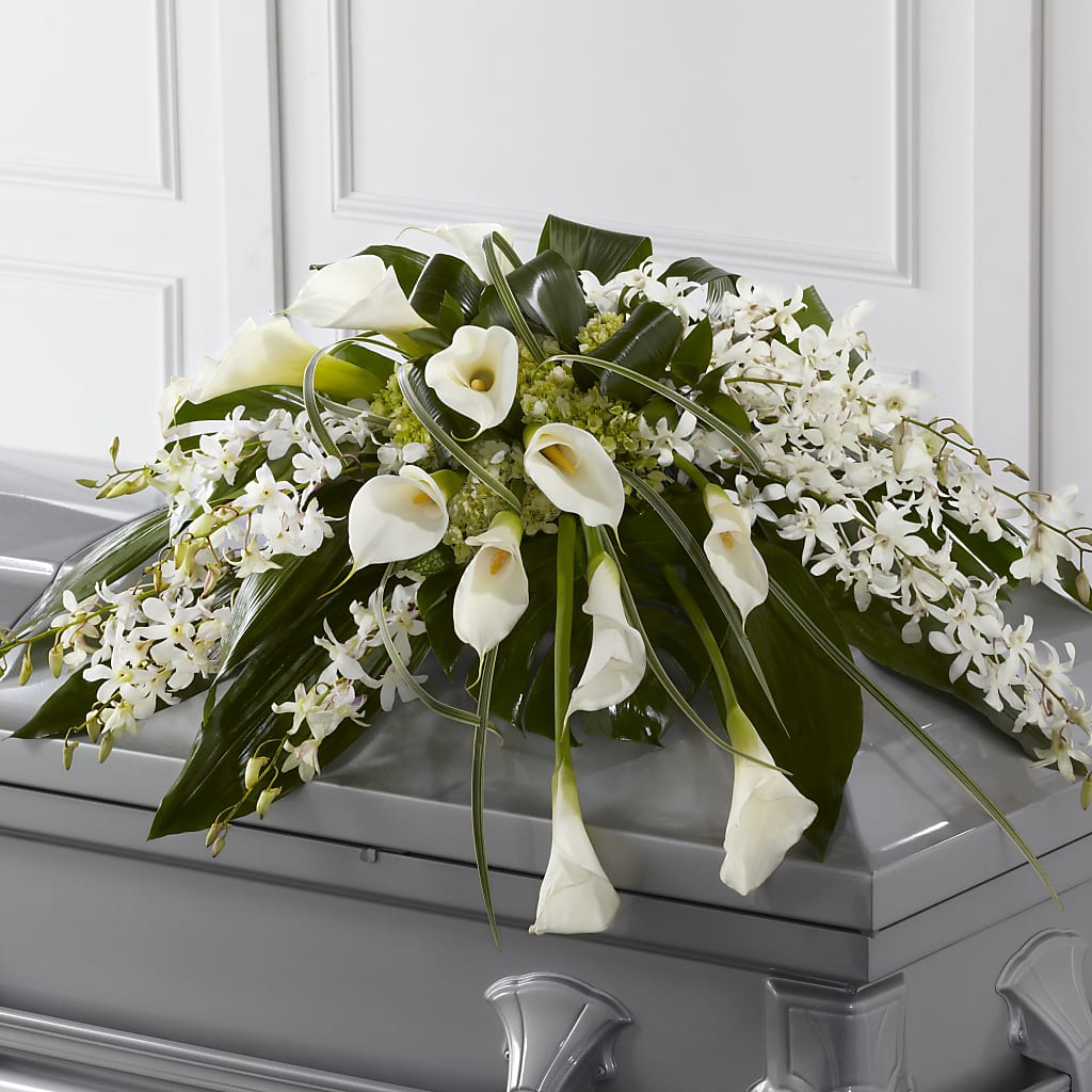 Angel Wings Casket Spray – One Million Roses Llc, Caldwell ID