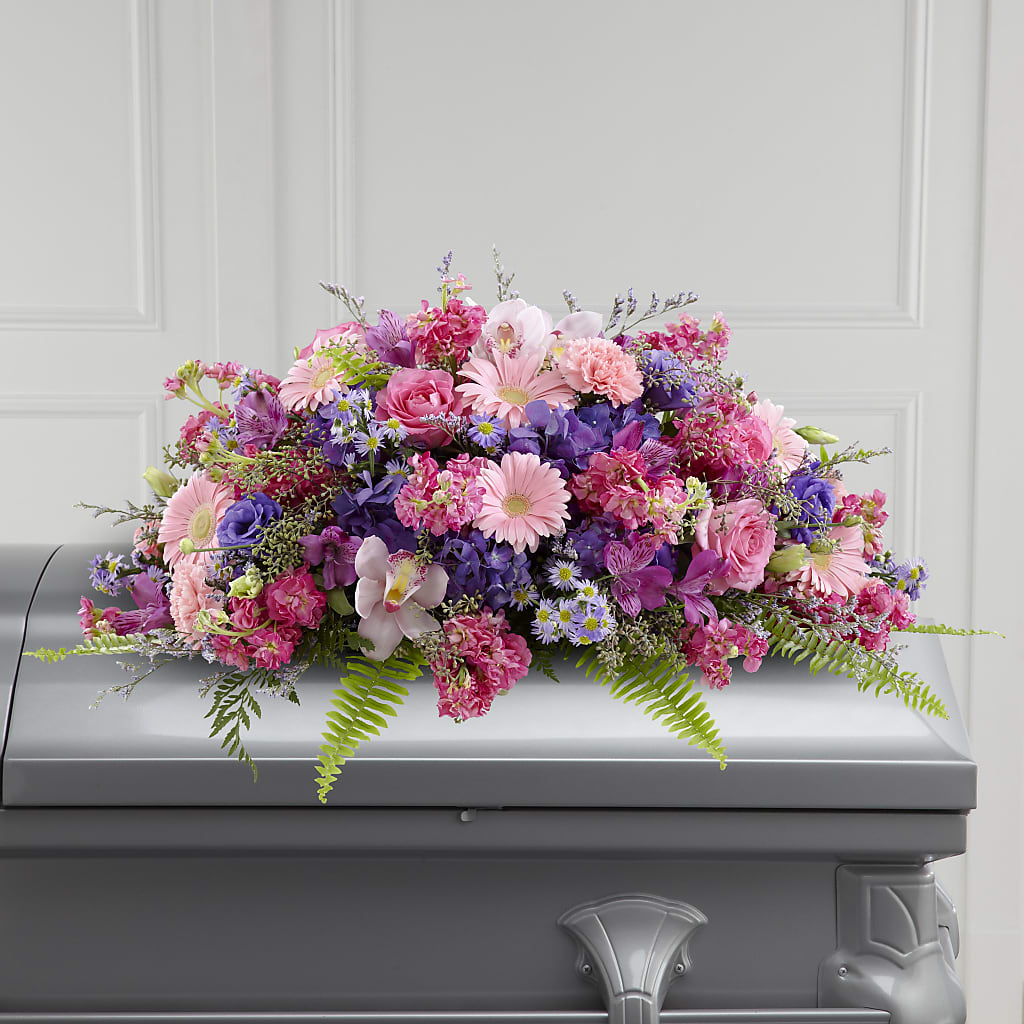 Glorious Garden Casket Spray – One Million Roses Llc, Caldwell ID