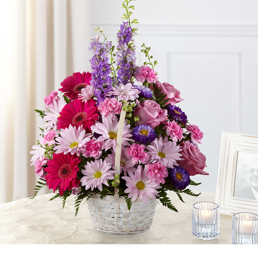 Pastel Peace Basket – One Million Roses Llc, Caldwell ID