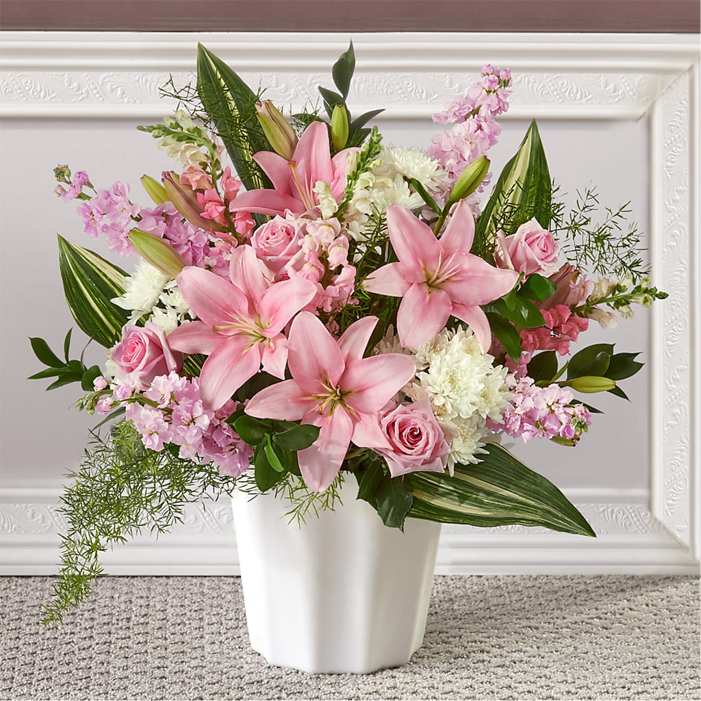 Simply Serene Floor Basket – One Million Roses Llc, Caldwell ID