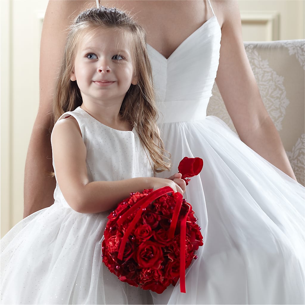 Pure at Heart Flower Girl Arrangement – One Million Roses Llc, Caldwell ID