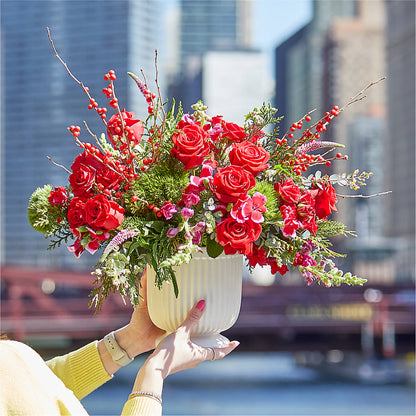 Big Red Bow Bouquet –  One Million Roses Llc, Caldwell ID