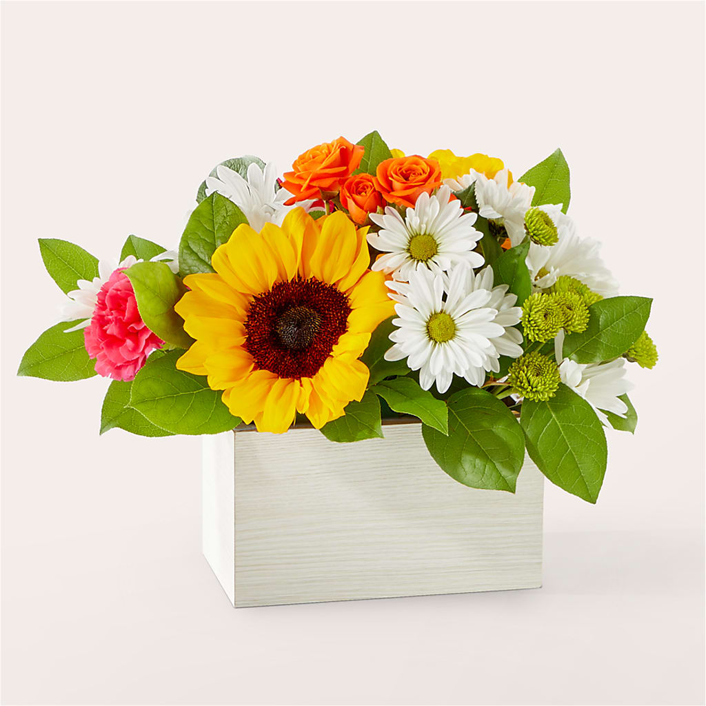 Sun-drenched Blooms Box Bouquet –  One Million Roses Llc, Caldwell ID