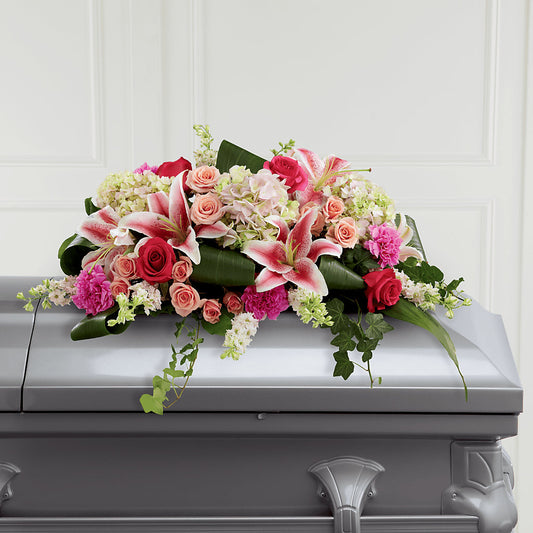 Splendid Grace Casket Spray –  One Million Roses Llc, Caldwell ID