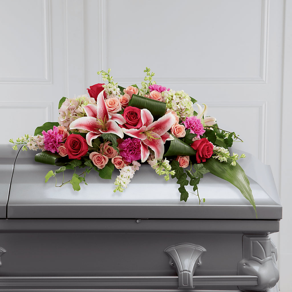 Splendid Grace Casket Spray –  One Million Roses Llc, Caldwell ID
