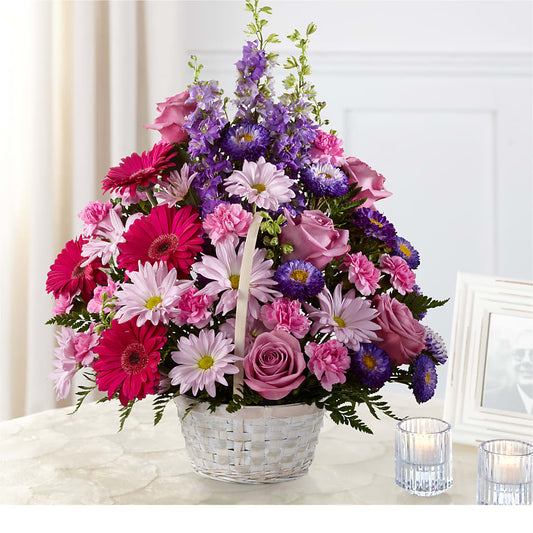 Pastel Peace Basket –  One Million Roses Llc, Caldwell ID