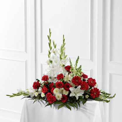 Crimson & White Arrangement –  One Million Roses Llc, Caldwell ID