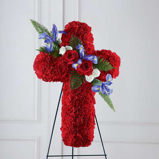Faithful Hero Floral Cross –  One Million Roses Llc, Caldwell ID