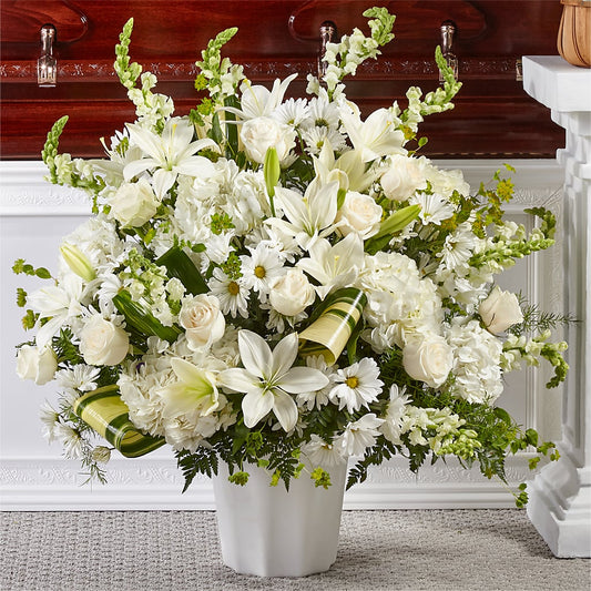 Thoughts of Tranquility Floor Basket –  One Million Roses Llc, Caldwell ID