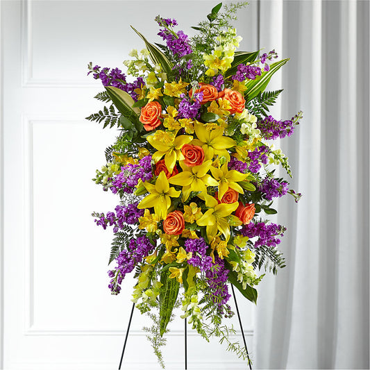 Thoughtful Prayers Standing Spray –  One Million Roses Llc, Caldwell ID