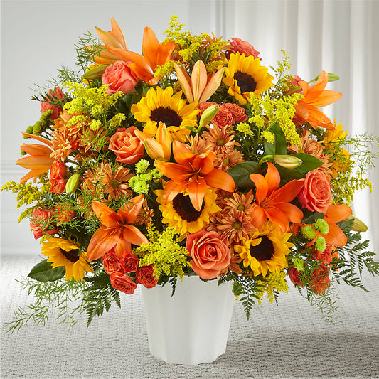 Harvest Thoughts Floor Basket –  One Million Roses Llc, Caldwell ID