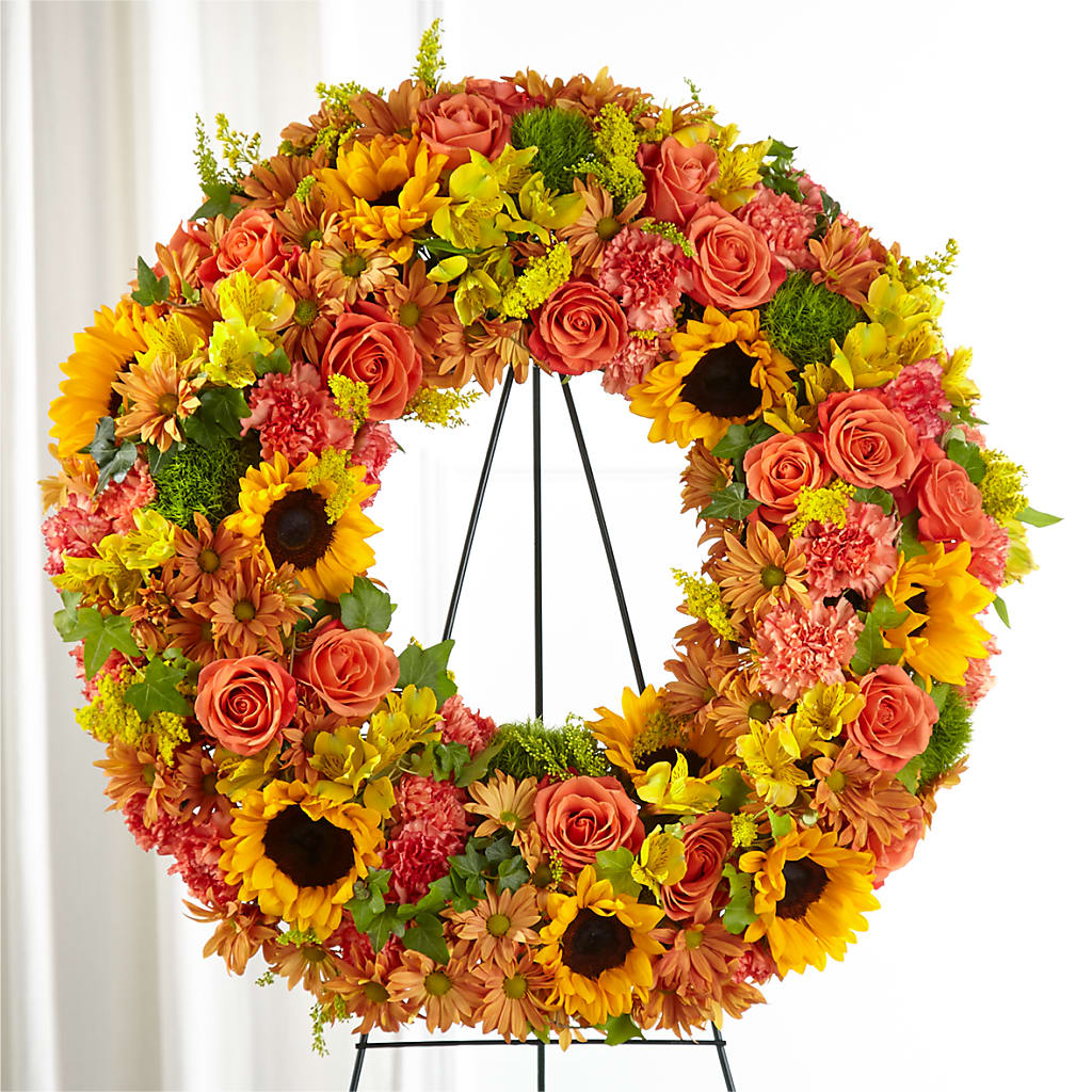 Autumnal Memories Wreath (Standard) –  One Million Roses Llc, Caldwell ID