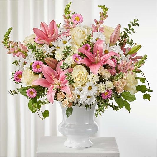 Empathetic Blooms Urn Arrangement –  One Million Roses Llc, Caldwell ID