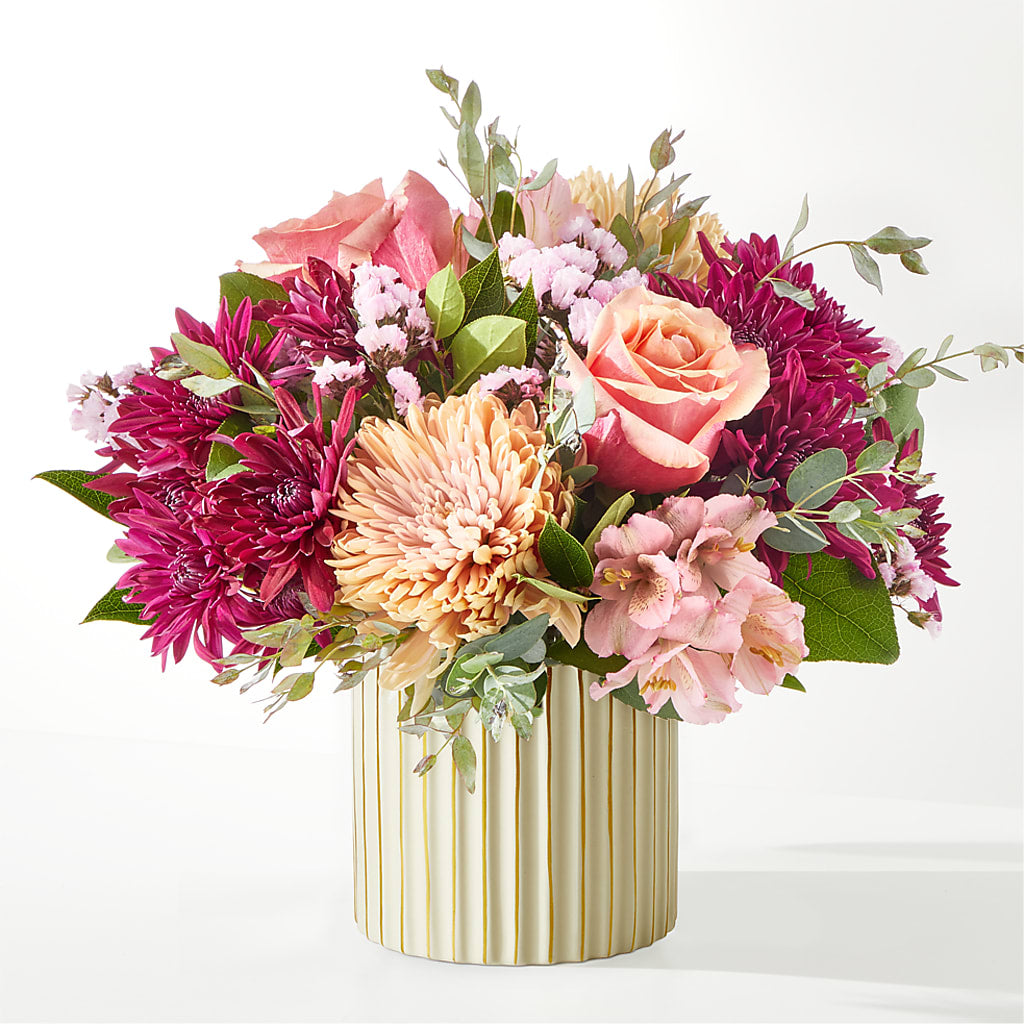 Berry Cobbler Bouquet with Ivory Vase –  One Million Roses Llc, Caldwell ID