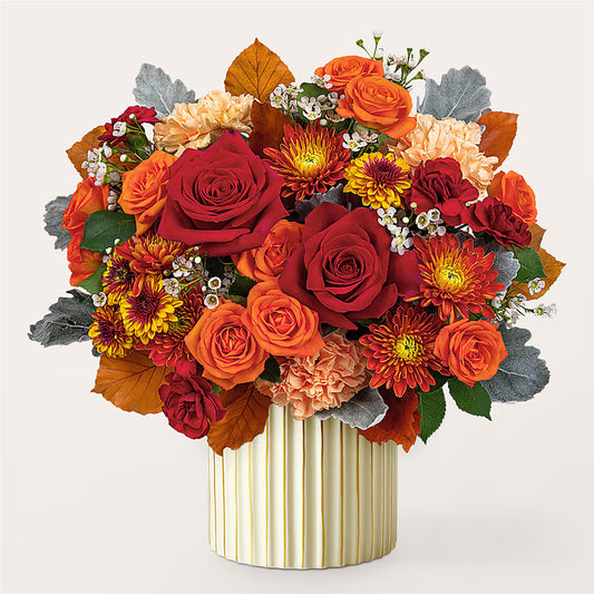 Merlot Bouquet with Ivory Vase –  One Million Roses Llc, Caldwell ID