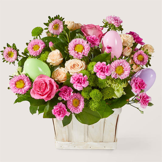 Get Eggcited Basket –  One Million Roses Llc, Caldwell ID
