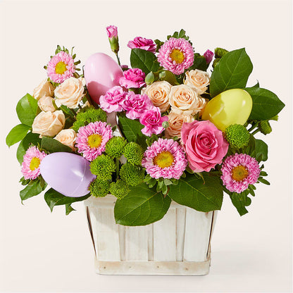 Get Eggcited Basket –  One Million Roses Llc, Caldwell ID