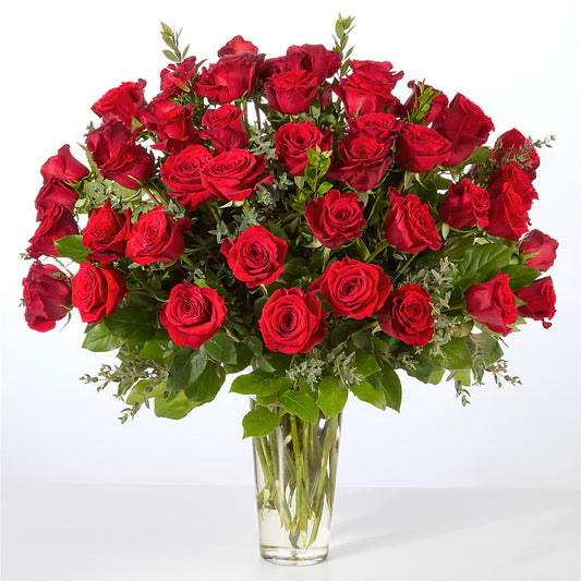 Forever Yours Fifty Stem Red Rose Bouquet –  One Million Roses Llc, Caldwell ID