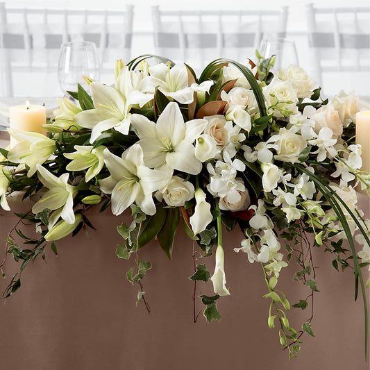 White Linen Arrangement –  One Million Roses Llc, Caldwell ID