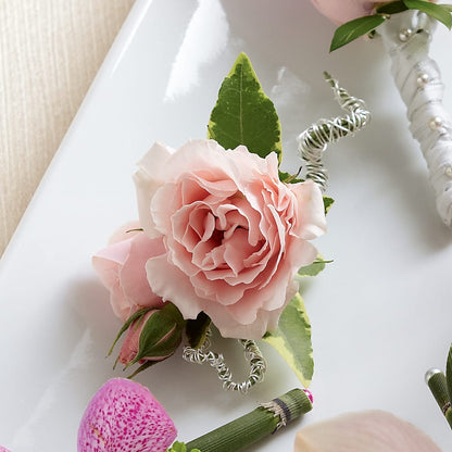 Pink Spray Rose Boutonniere –  One Million Roses Llc, Caldwell ID