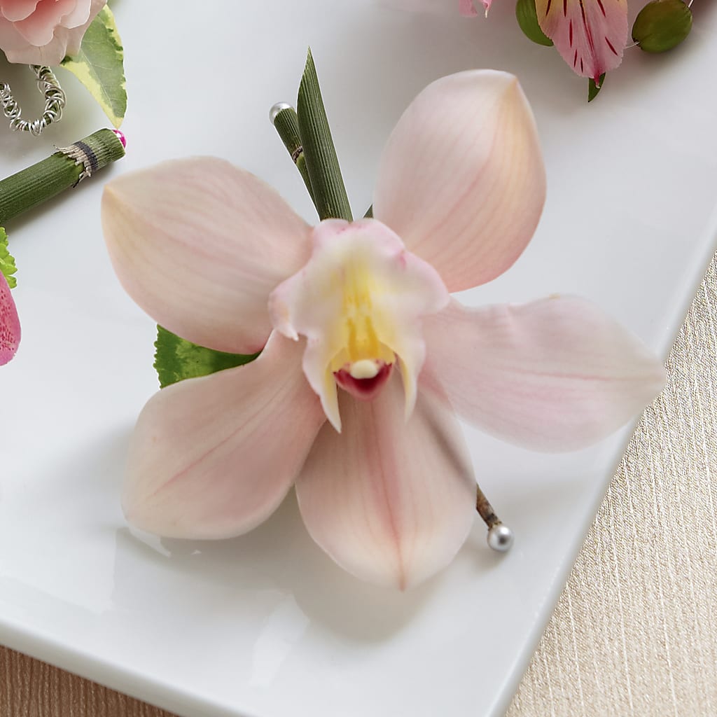 Pink Cymbidium Boutonniere –  One Million Roses Llc, Caldwell ID