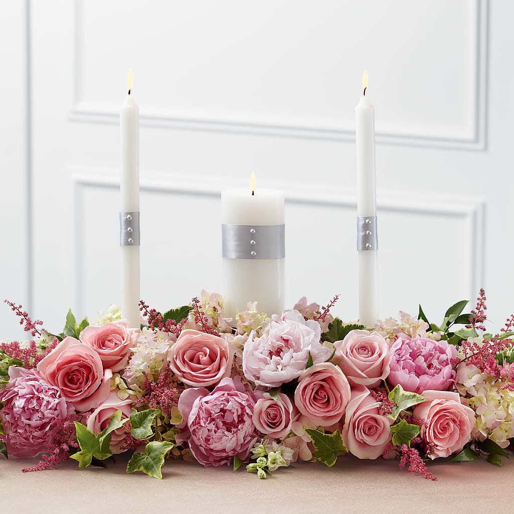 Worldwide Romance Unity Candle Arrangement –  One Million Roses Llc, Caldwell ID