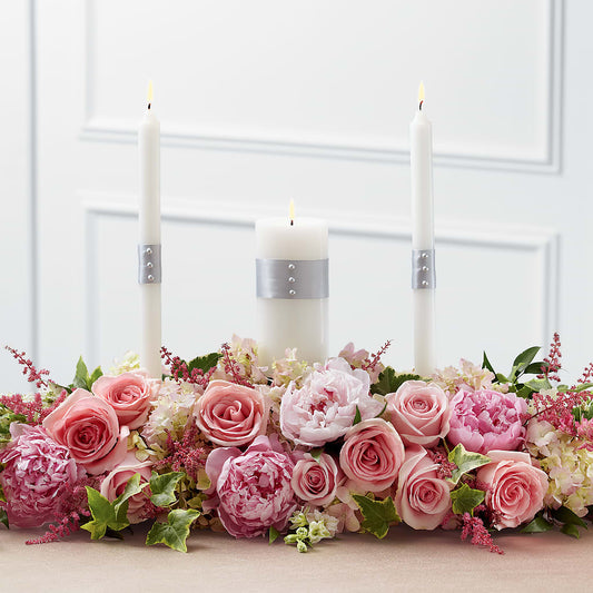 Worldwide Romance Unity Candle Arrangement –  One Million Roses Llc, Caldwell ID