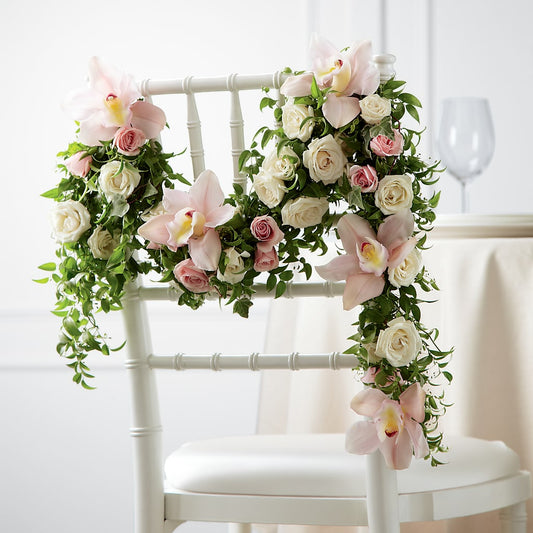 Orchid Rose Chair Décor –  One Million Roses Llc, Caldwell ID