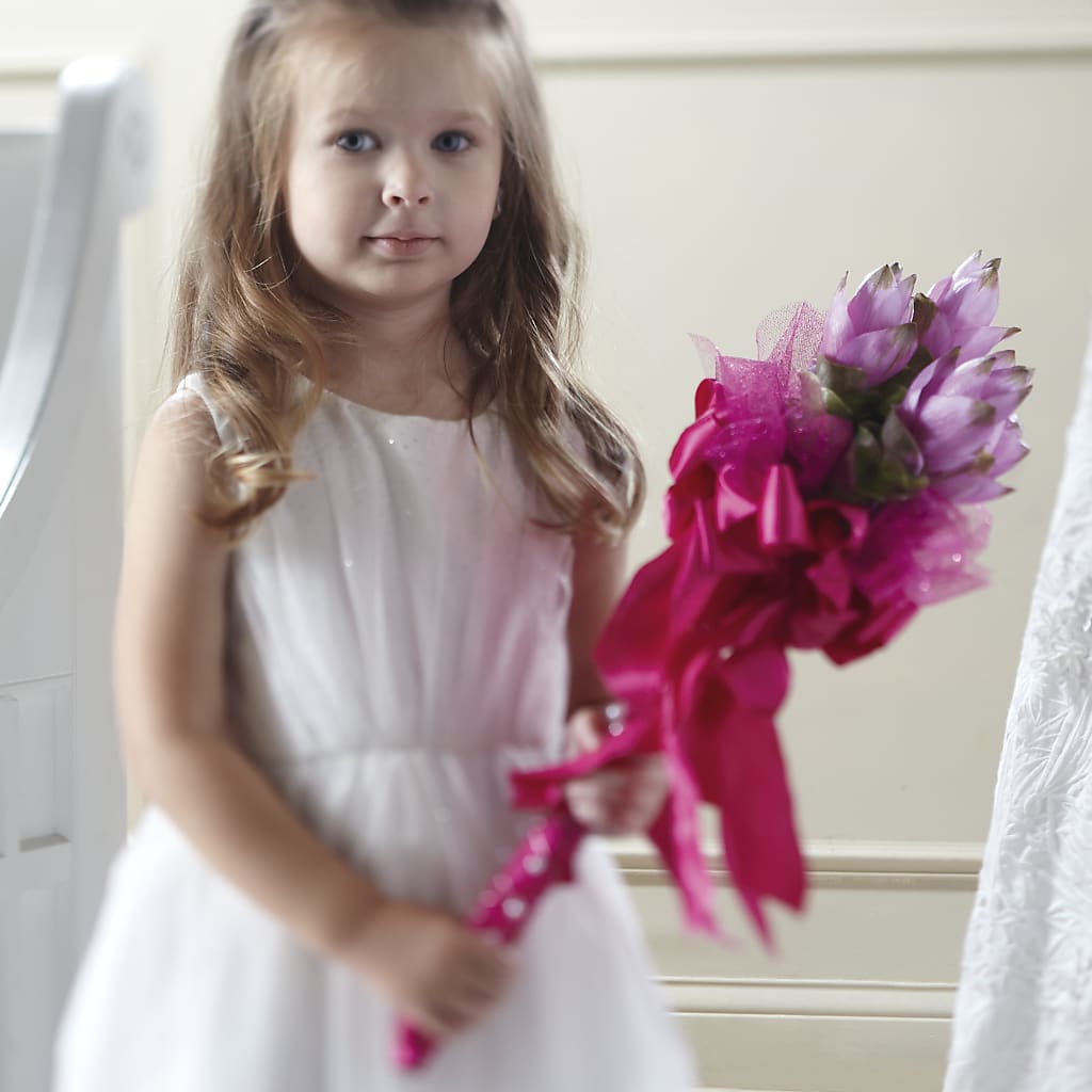 Sparkle Pink Flower Girl Bouquet –  One Million Roses Llc, Caldwell ID