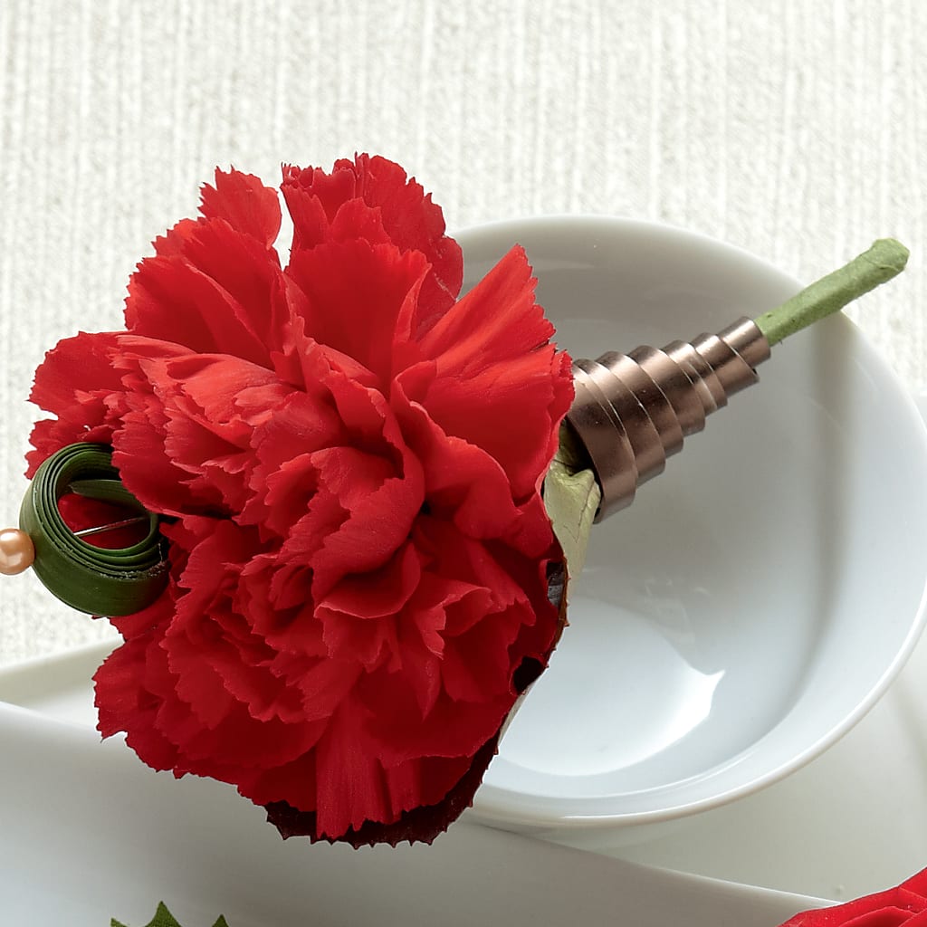 Red Carnation Boutonniere –  One Million Roses Llc, Caldwell ID