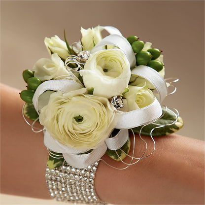 White Wedding Corsage –  One Million Roses Llc, Caldwell ID